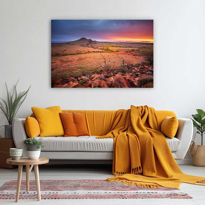 Red centre sunset