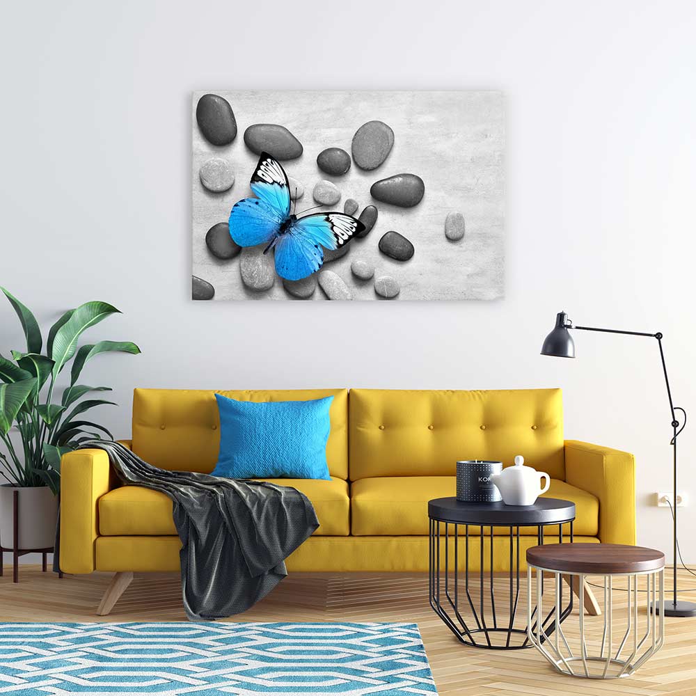 Blue butterfly stones