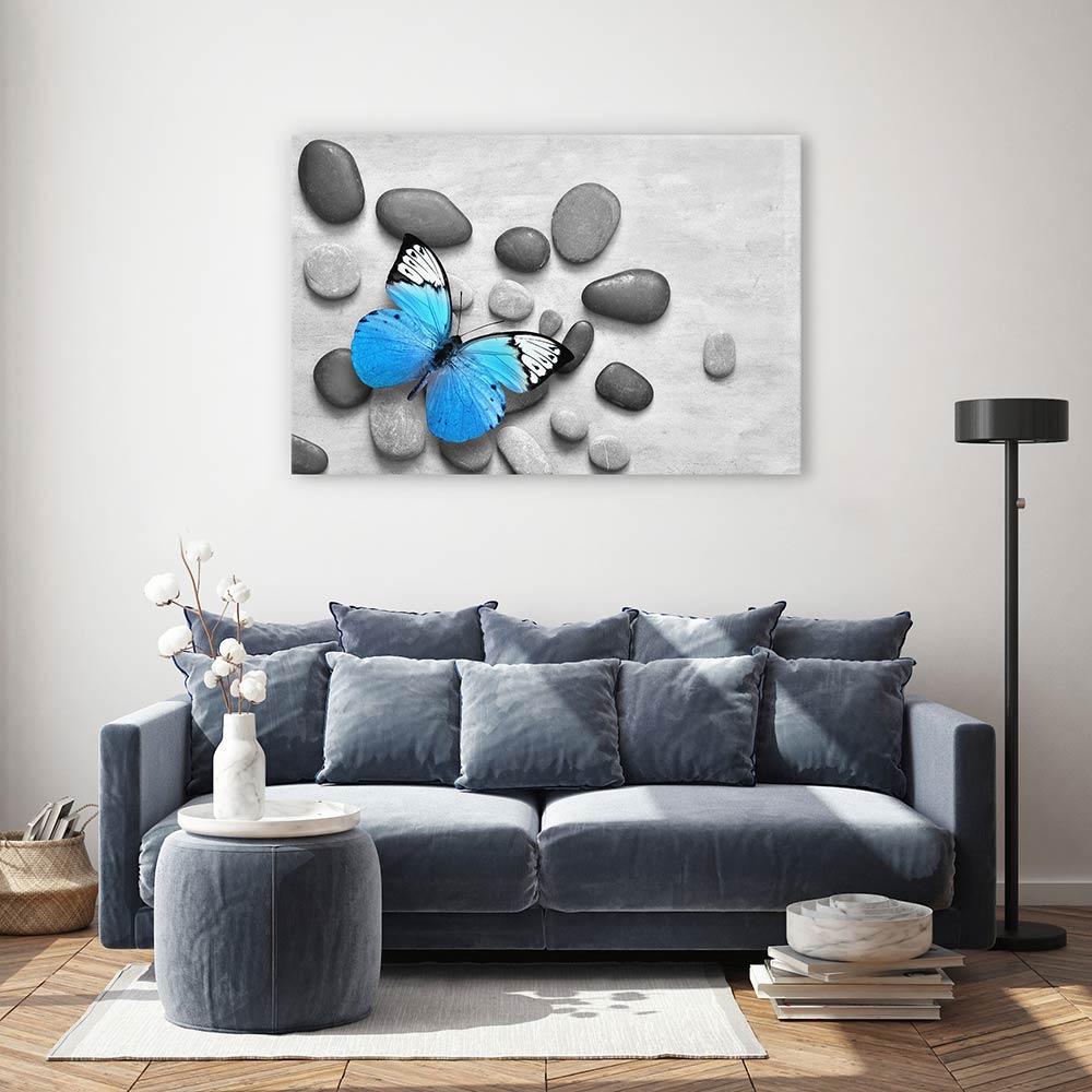 Blue butterfly stones