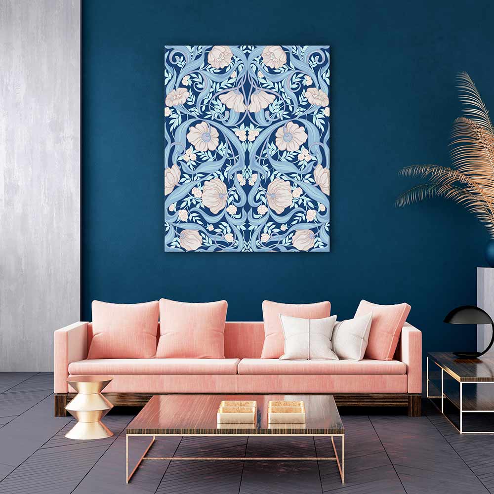 Nouveau in blue