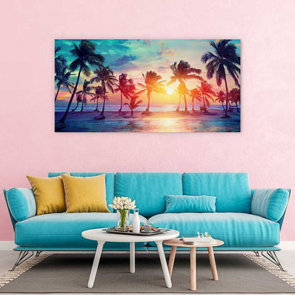 Sunset on summer
