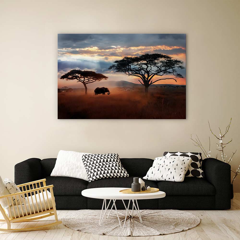 Serengeti dust silhouettes
