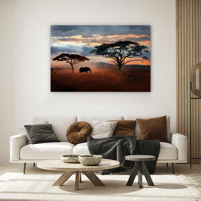 Serengeti dust silhouettes