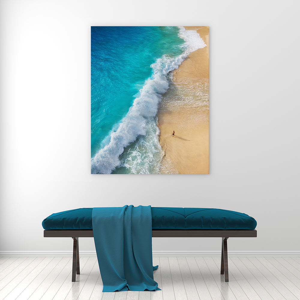 Alone on the beach