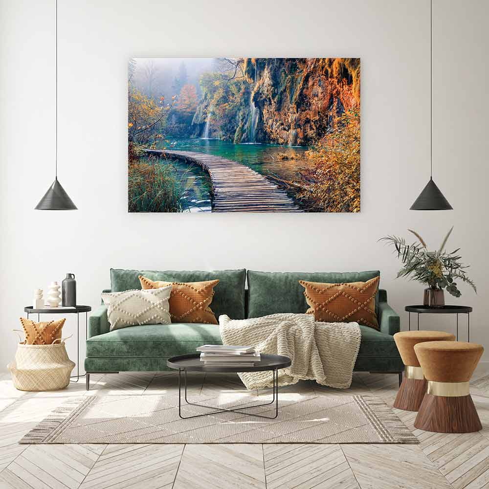 Past the falls