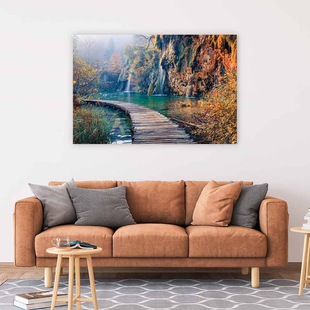Past the falls