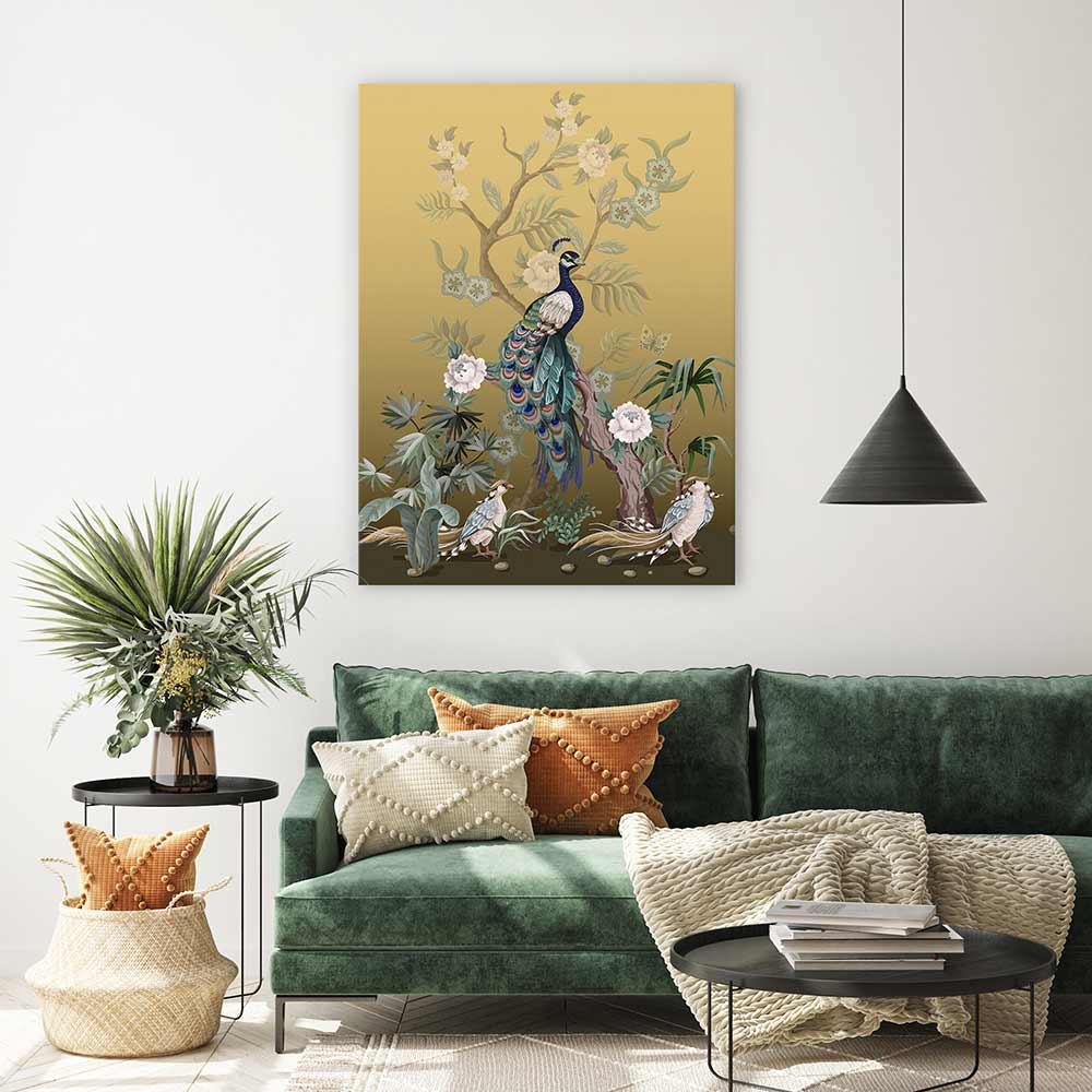 Golden peacock garden