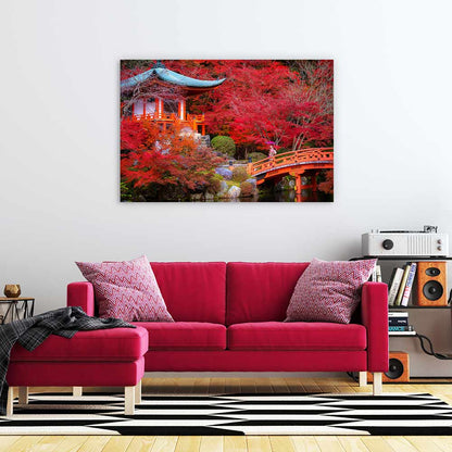 Red temple garden