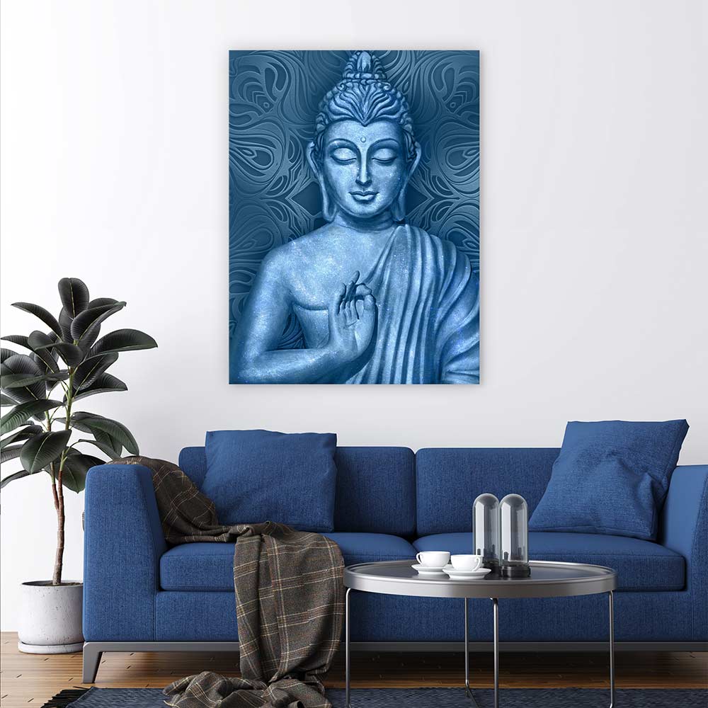 Buddha in blue
