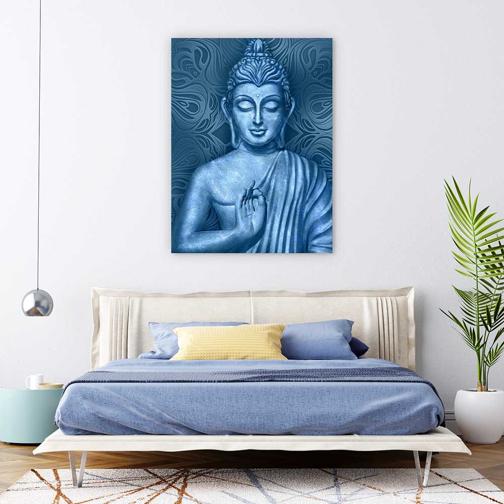 Buddha in blue