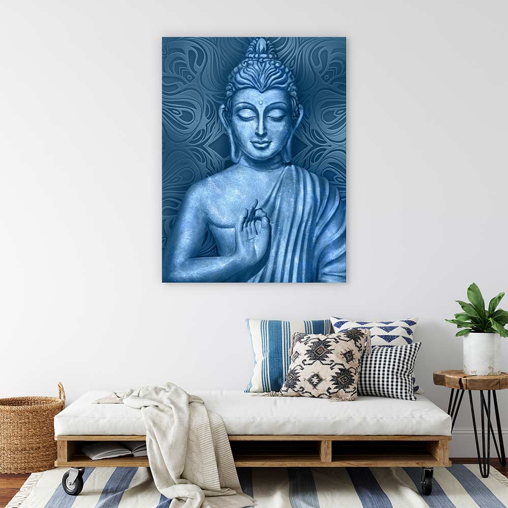 Buddha in blue