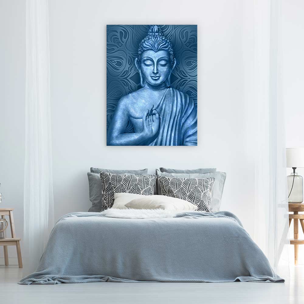 Buddha in blue