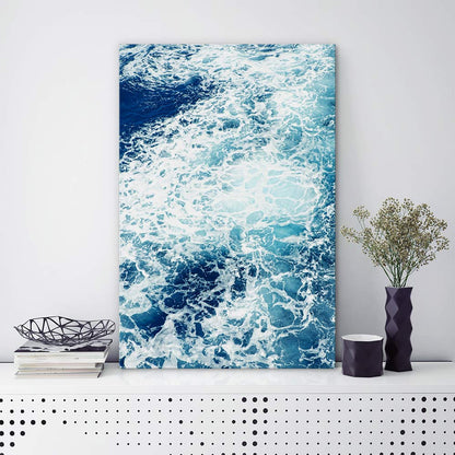 The churning sea