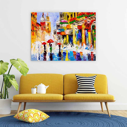 Sunny shower street