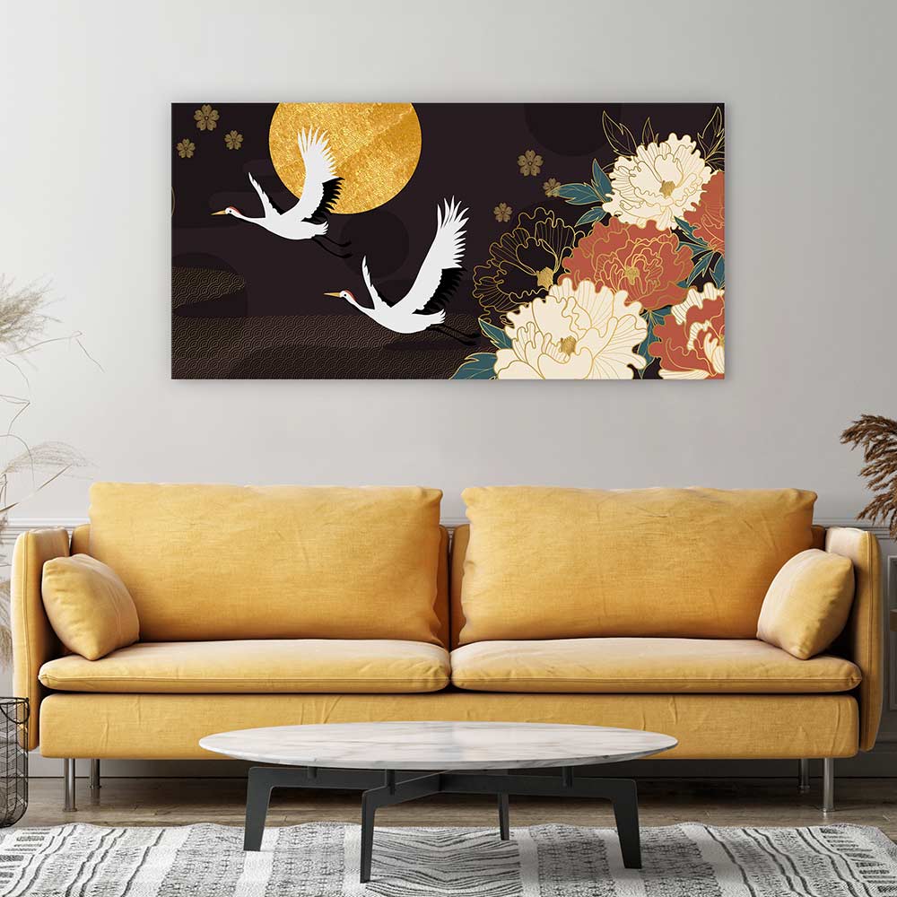 Peony flower flight