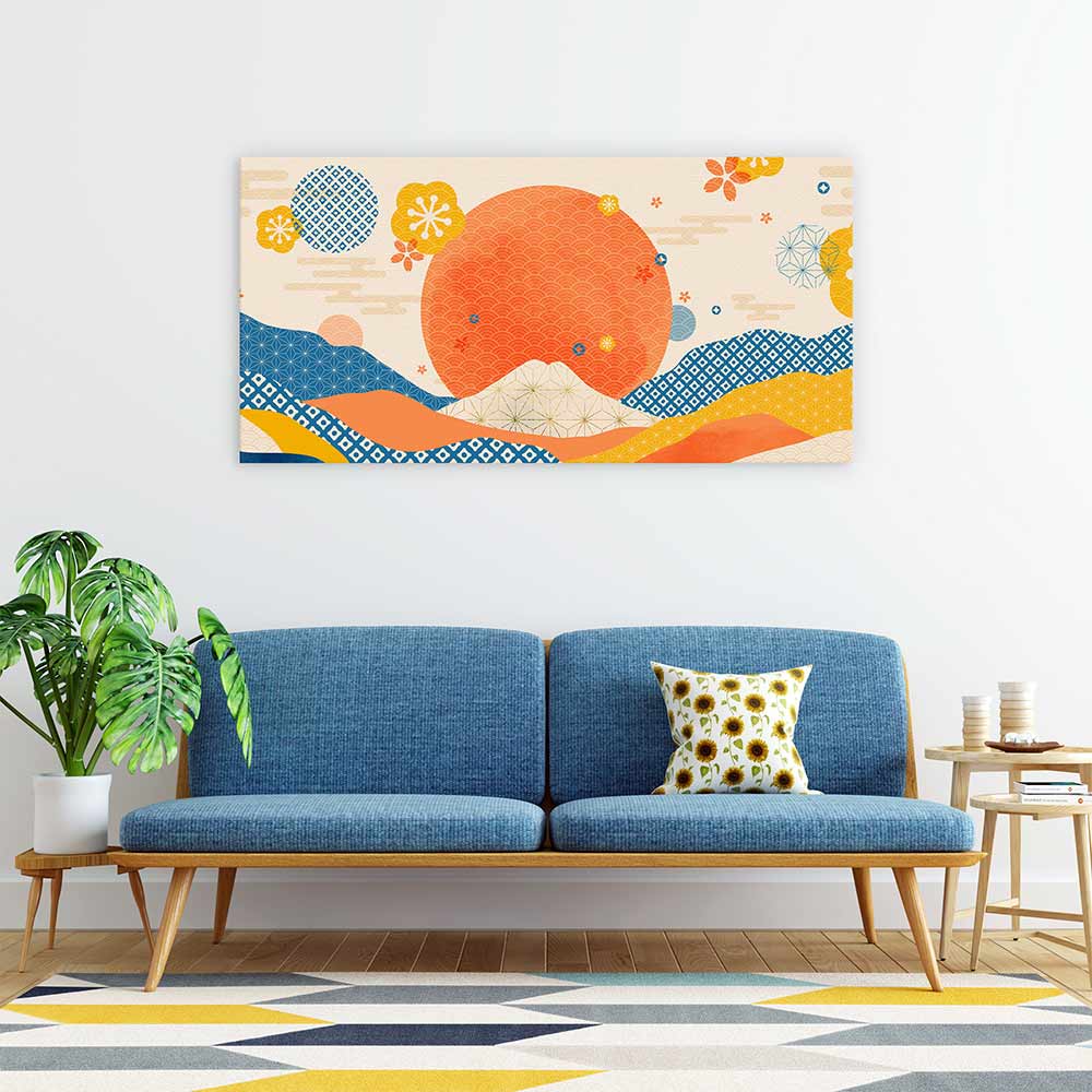 The sunset sea