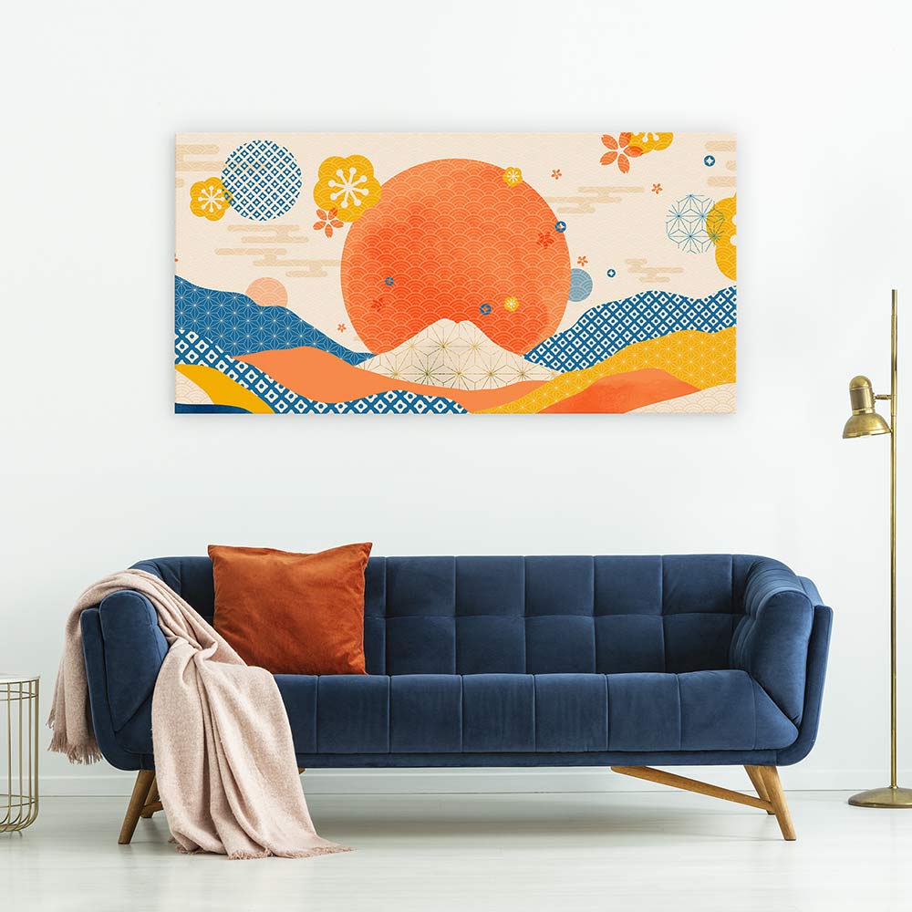 The sunset sea