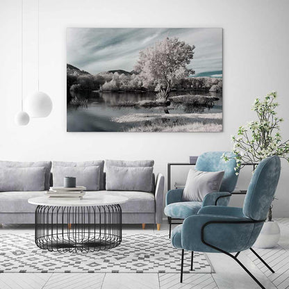 Winter river hues