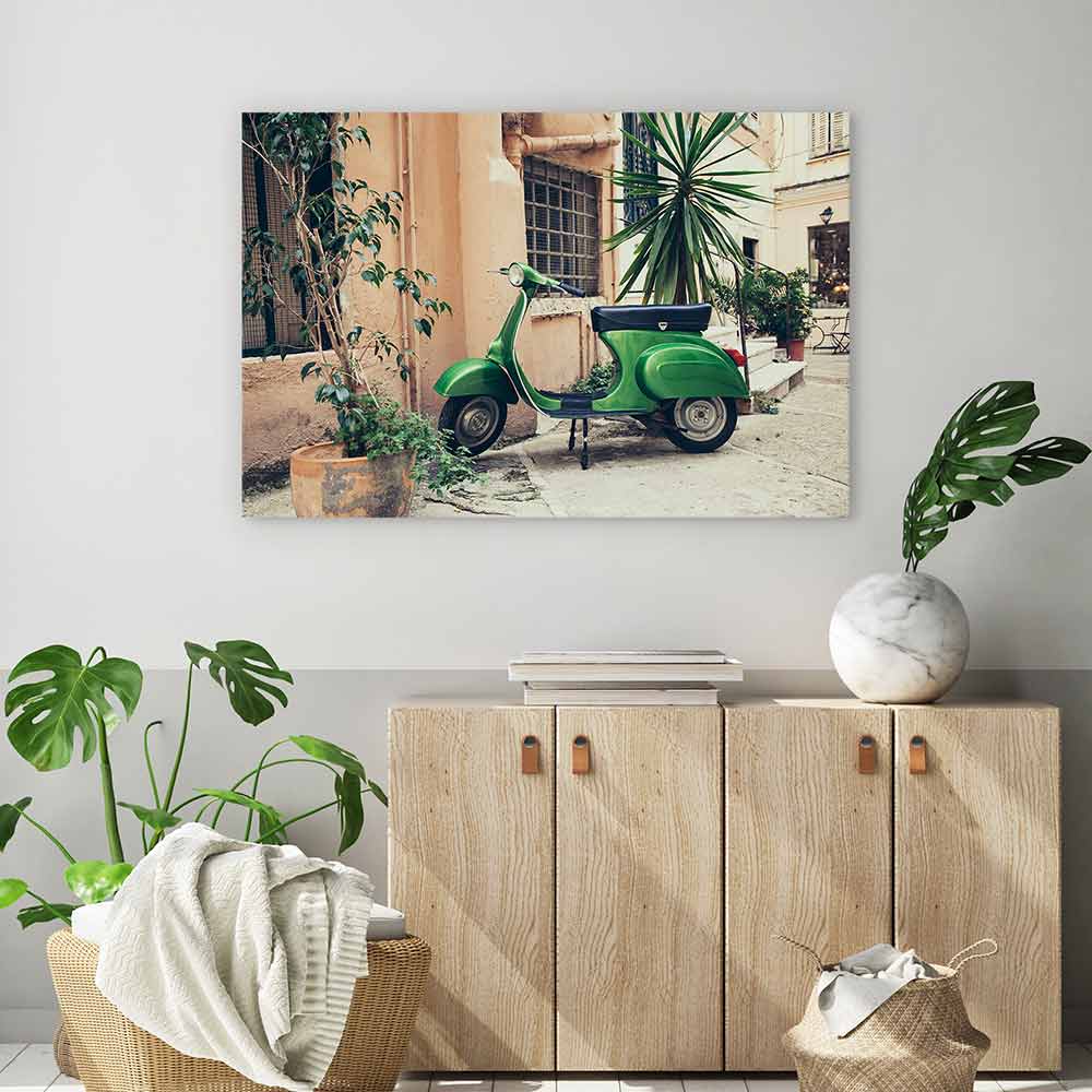 Vespa in the village