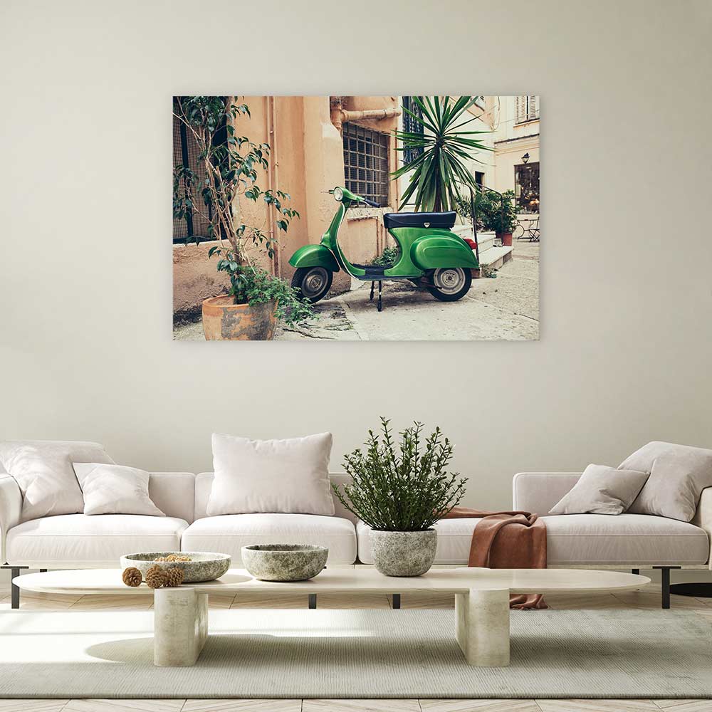 Vespa in the village