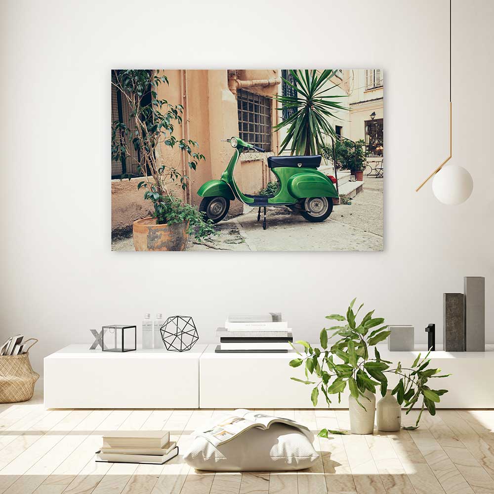 Vespa in the village