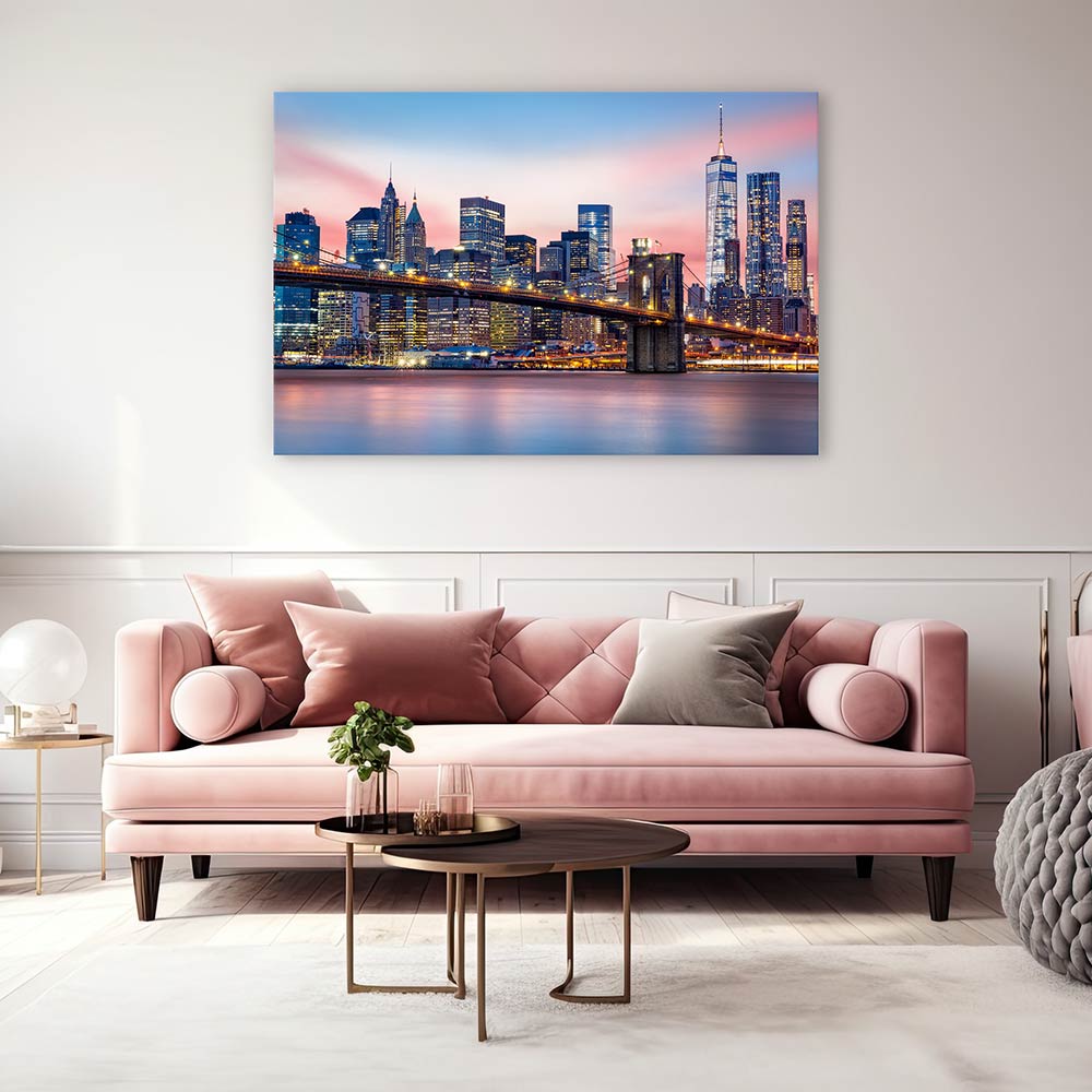 Lower Manhattan sunset