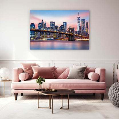 Lower Manhattan sunset