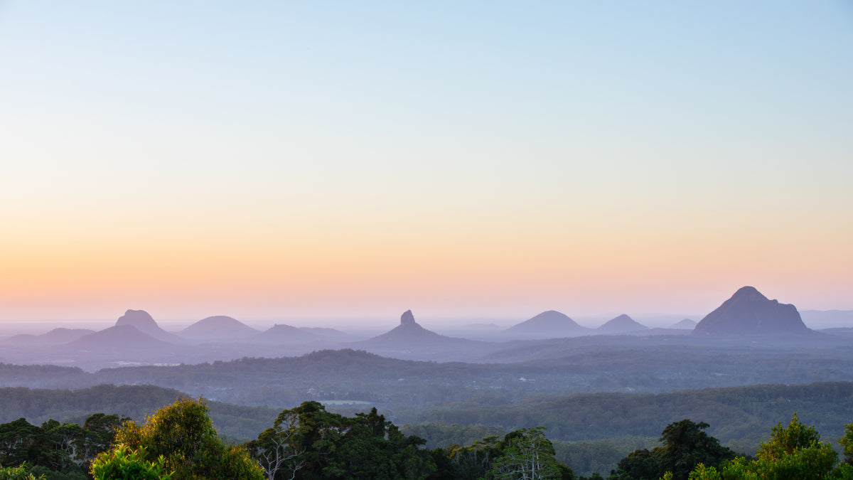 Glasshouse Mountains sunrise