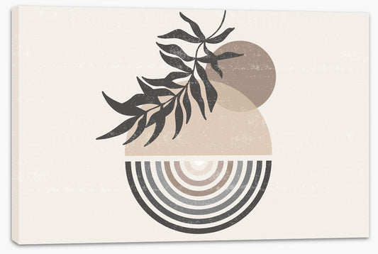Retro moonrise leaves