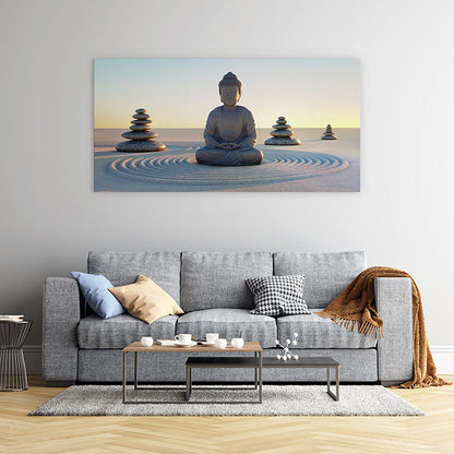 Rock garden buddha